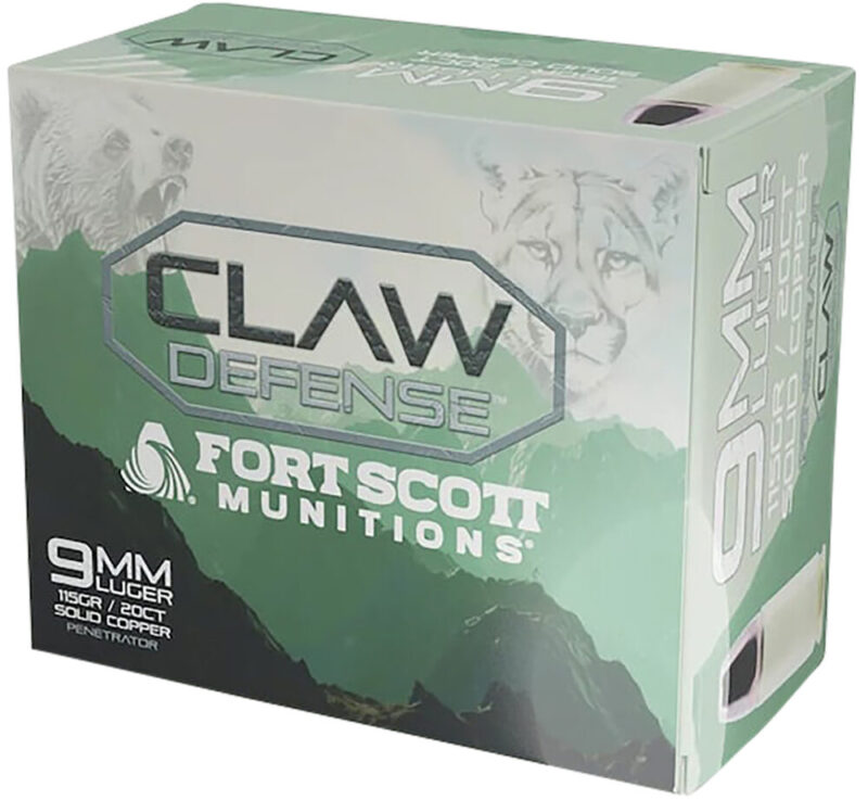 Fort Scott Munitions Claw Defense Luger 115 gr 20 rd 9mm