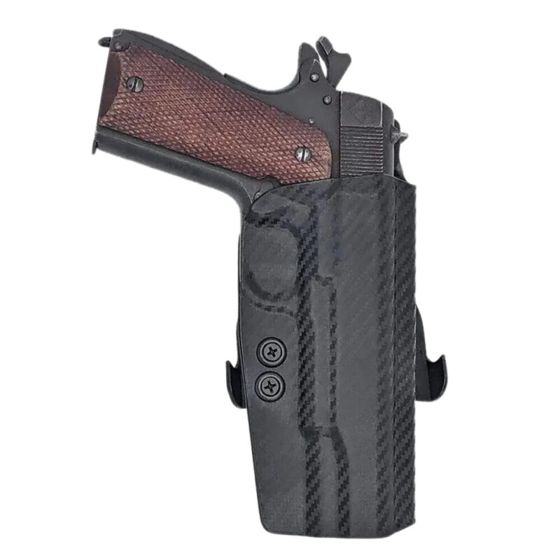 Rounded Gear Cex19115nrcfrhowbpdl Paddle Holster Owb Black Carbon Fiber Kydex Fits 1911 Right Hand