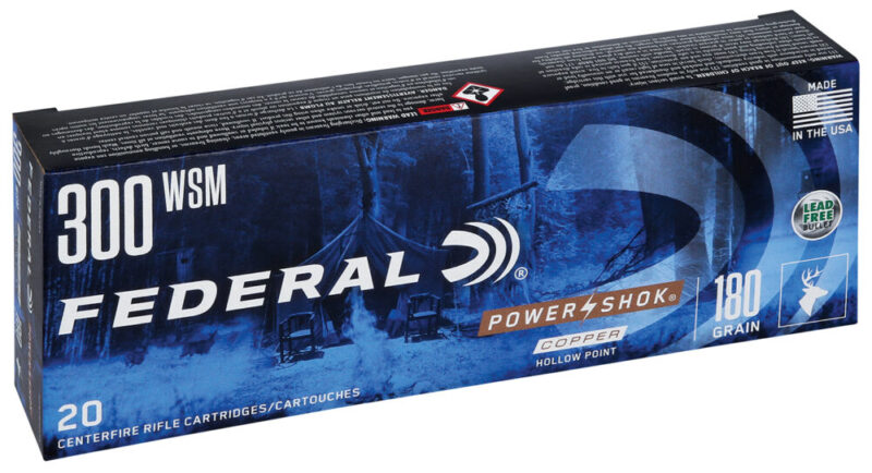 Federal Power-Shok 300 WSM 180 gr Copper Hollow Point 20 rd