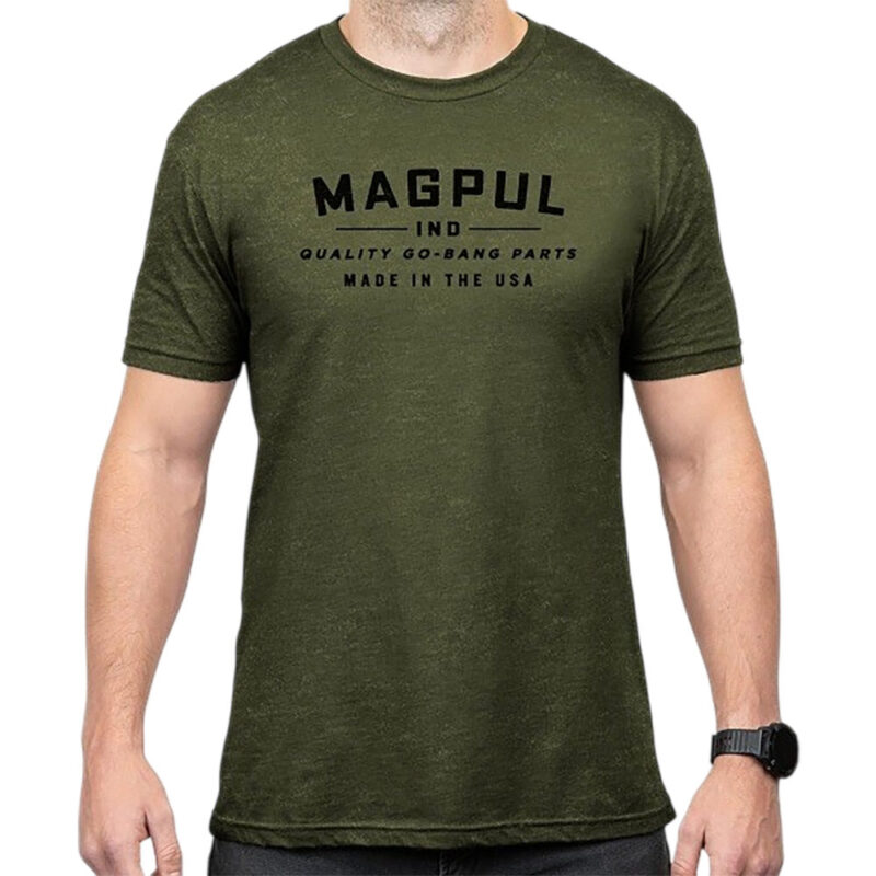 Magpul Mag1112-317 Go Bang Parts Olive Drab Heather Cotton/polyester Short Sleeve Small