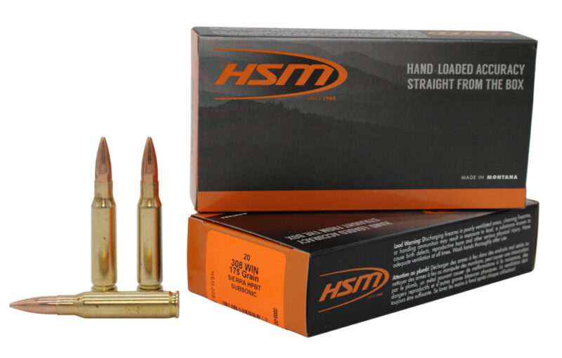 Hsm Match 308 Win 175 gr Hollow Point Boat Tail 20 rd