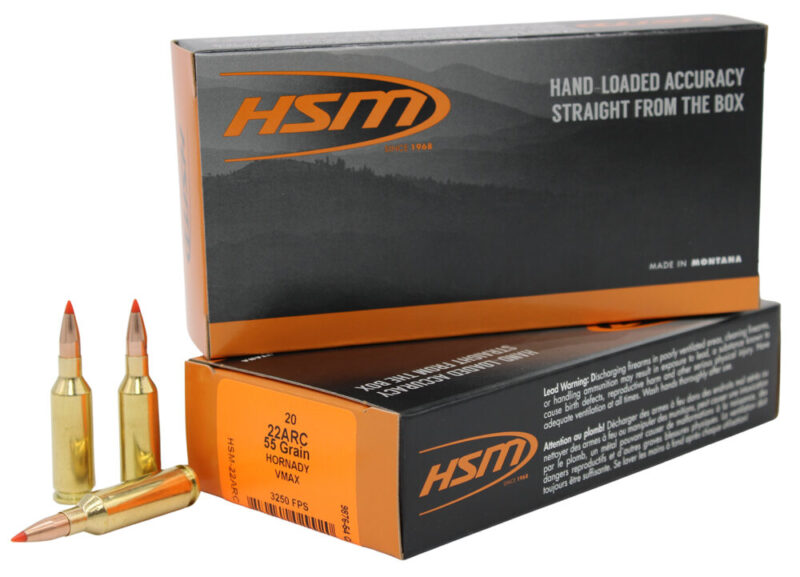 Hsm Varmint 22 ARC 55 gr V-Max 20 rd