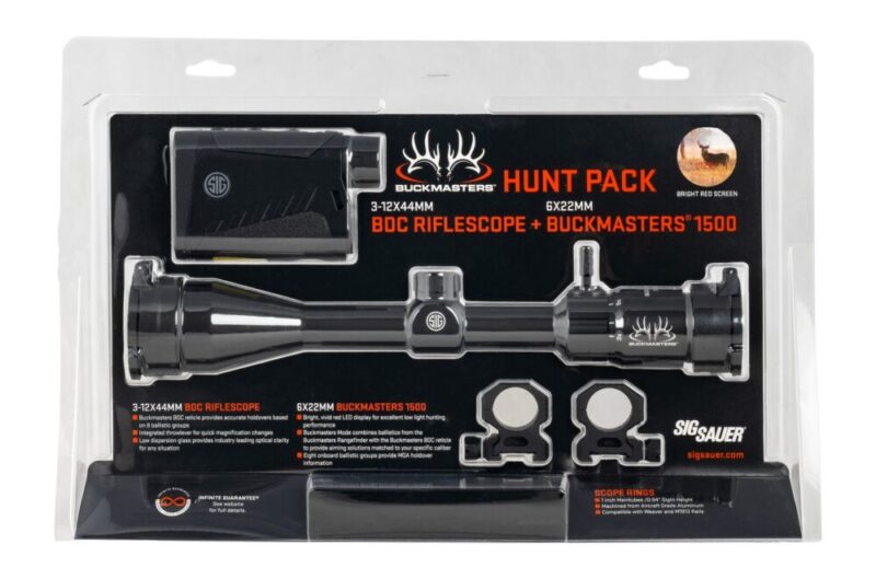 Sig Sauer Electro-Optics Sig Sok15bm07 Buckmaster 3-12×44 W/rf & Rng Kit