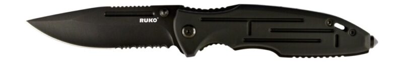 Rynoblade Knives Ruko Ruk0153-cs 440a 3-1/2″blk Anodized Folding