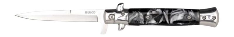 Rynoblade Knives Ruko Ruk0184bp 420a 4″blk Pearl Acrylic Folding
