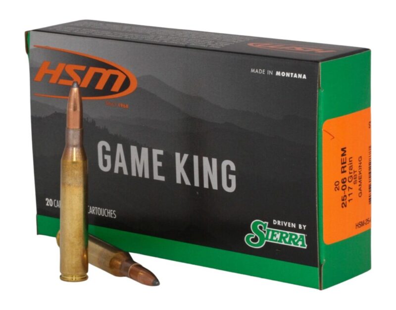 Hsm Game King Hunting 25-06 Rem 117 gr 20 rd