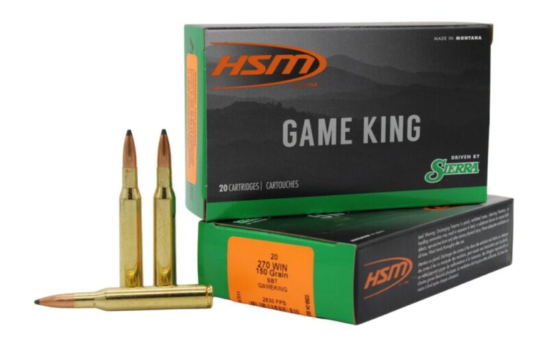 Hsm Game King Hunting 270 Win 150 gr 20 rd