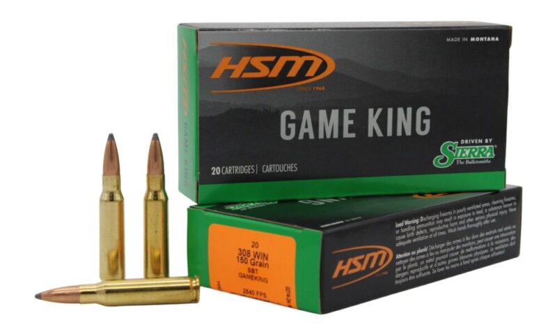 Hsm Game King Hunting 308 Win 150 gr 20 rd