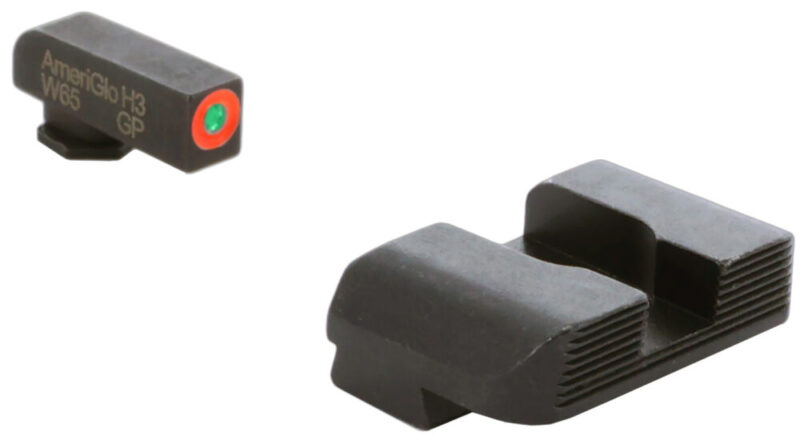 AmeriGlo Protector Sight Set for Glock Green/Tritium Orange Outline