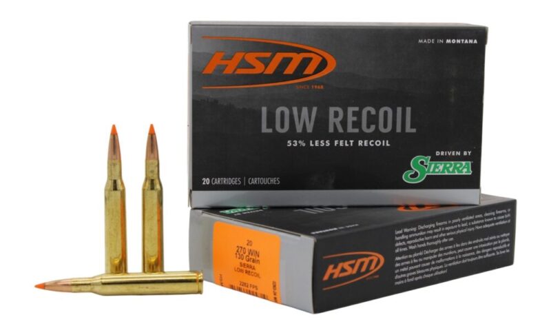 Hsm Low Recoil Hunting 270 Win 130 gr Orange Polymer Tip 20 rd