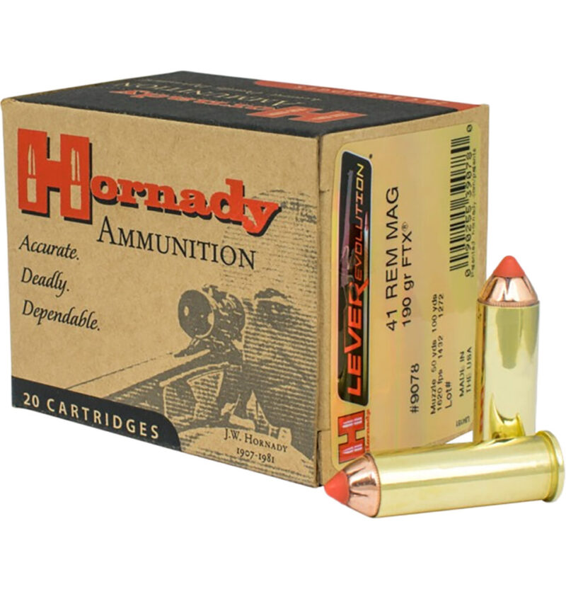 Hornady LEVERevolution Hunting 41 Rem Mag 190 gr Flex Tip eXpanding 20 rd