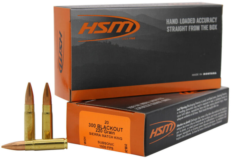 Hsm Match Target 300 Blackout 220 gr Sierra MatchKing BTHP 20 rd