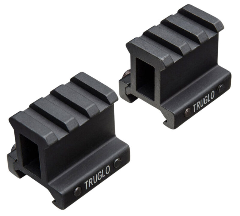 Truglo Picatinny Riser Mount Black Matte Anodized