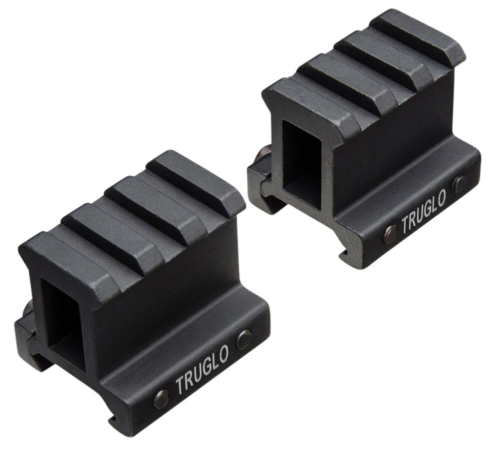 Truglo Picatinny Riser Mount Black Matte Anodized
