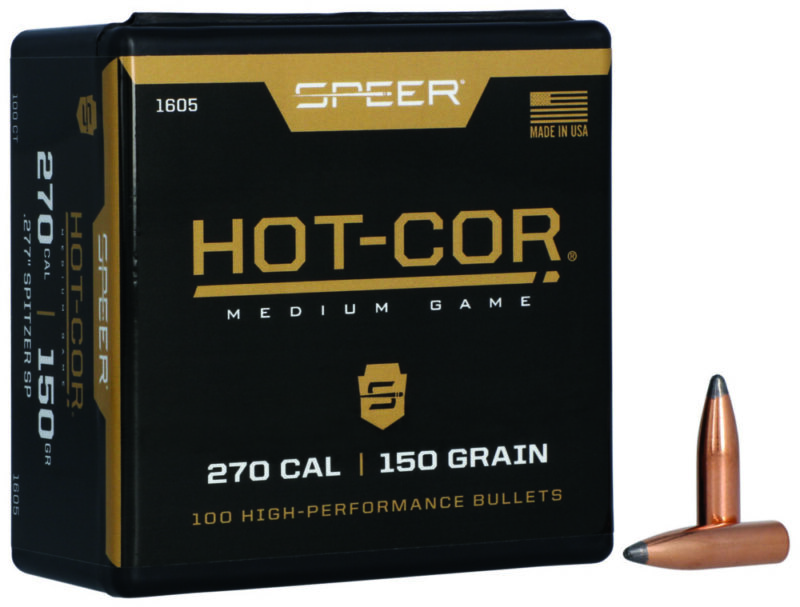 Speer Ammunition Hot-Cor Spitzer Rifle Bullet