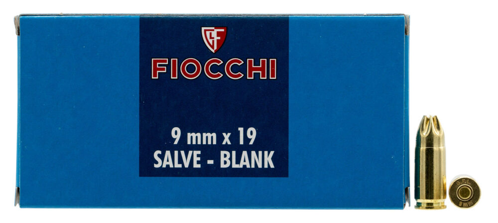 Fiocchi Ammunition Pistol Blank Luger 50 rd 9mm
