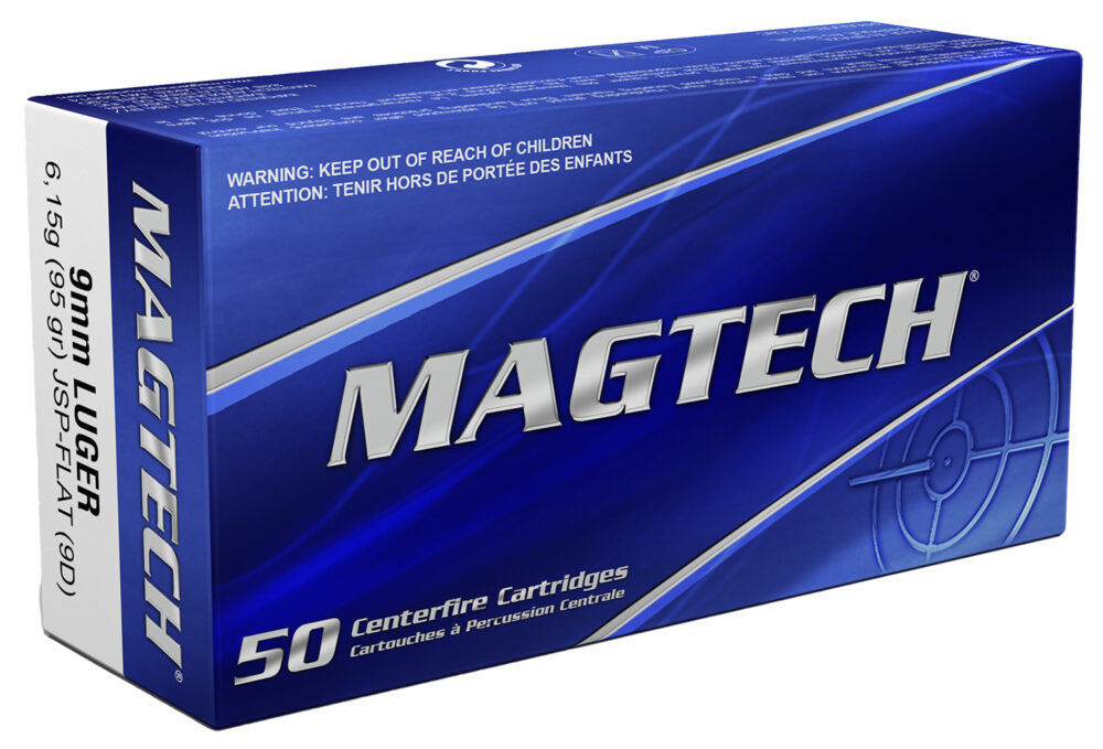 Magtech Range/Training Target Luger 95 gr Jacketed Soft Point Flat 50 rd 9mm