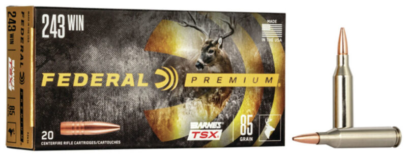 Federal Premium Hunting 243 Win 85 gr Barnes TSX 20 rd