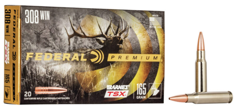 Federal Premium Hunting 308 Win 165 gr Barnes TSX 20 rd