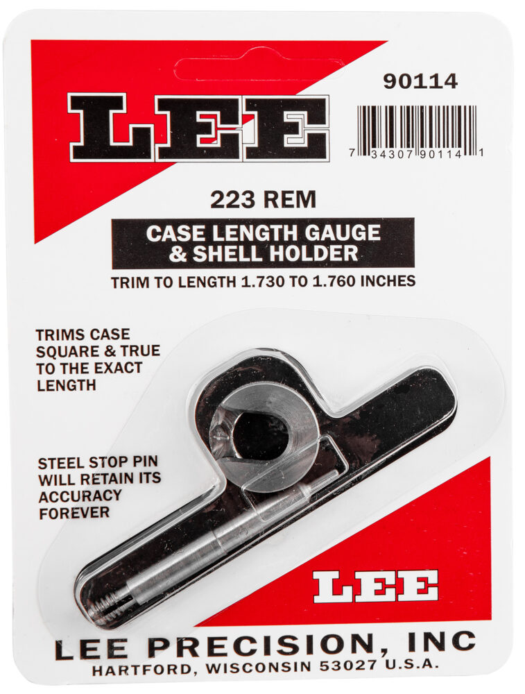 Lee Case Length Gauge with Shell Holder 223 Rem Silver