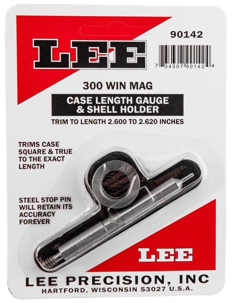 Lee Case Length Gauge with Shell Holder 300 Win Mag Silver