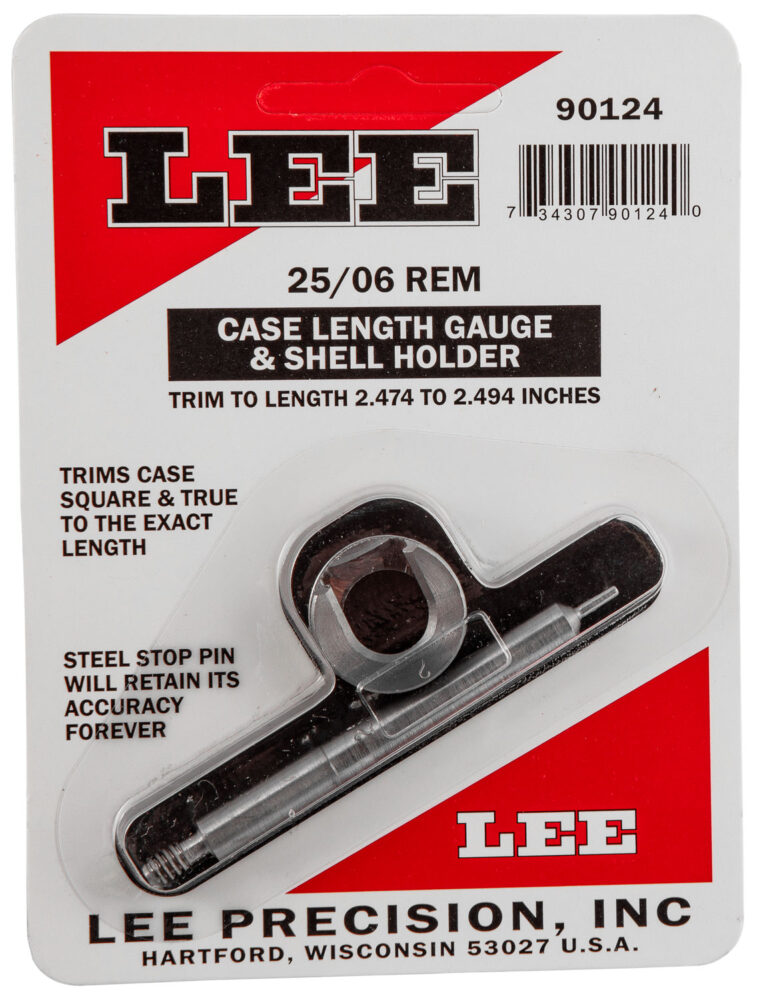 Lee Case Length Gauge with Shell Holder 25-06 Rem Silver