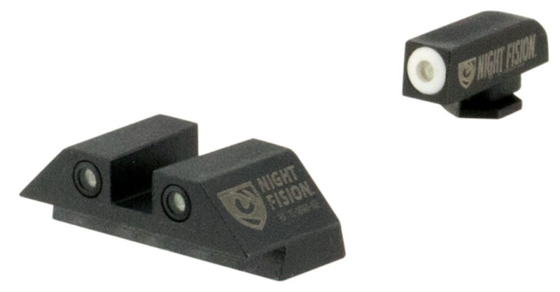 Night Fision Tritium Night Sights For Glock Perfect Dot Night Sight Set Green/Tritium White Outline