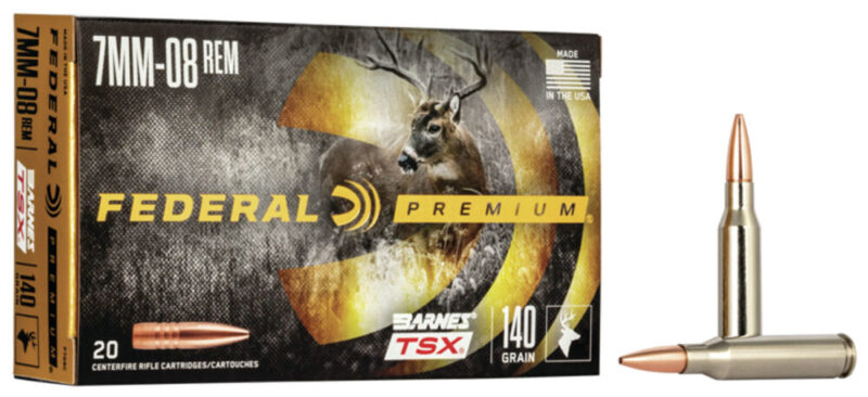 Federal Premium Hunting 7mm-08 Rem 140 gr Barnes TSX 20 rd