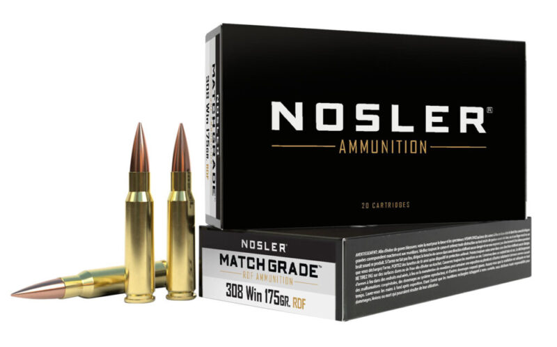 Nosler Match Grade RDF 308 Win 175 gr RDF Hollow Point Boat Tail 20 rd