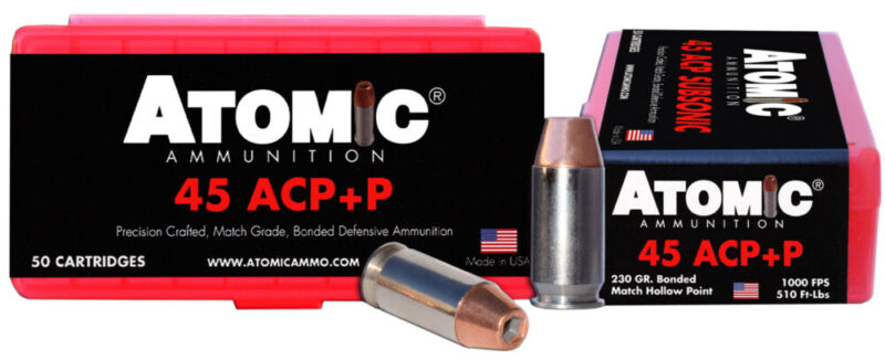 Atomic Pistol Precision Craft 45 ACP 230 gr Bonded Match Hollow Point 50 rd
