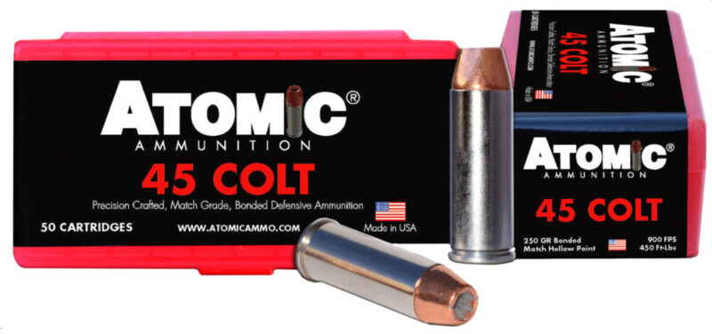 Atomic Pistol Precision Craft 45 Colt 250 gr Bonded Match Hollow Point 50 rd