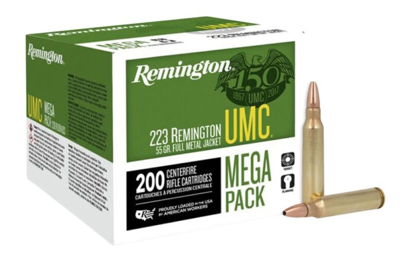 Remington UMC Mega Pack 223 Rem 55 gr Full Metal Jacket 200 rd