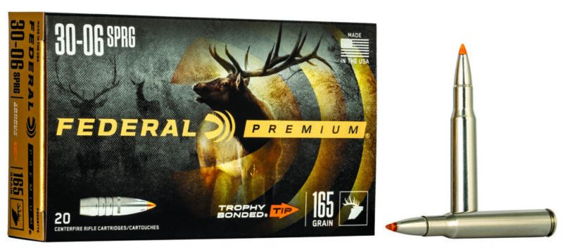 Federal Premium Hunting 30-06 Springfield 165 gr Trophy Bonded Tip 20 rd