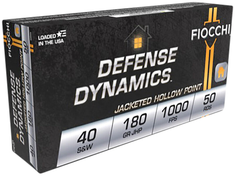 Fiocchi Ammunition Defense Dynamics 40 S&W 180 gr Jacketed Hollow Point 50 rd