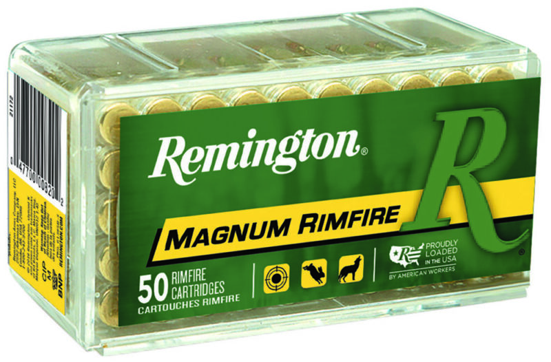 Remington Magnum Rimfire Hunting 22 WMR 40 gr Jacketed Hollow Point 50 rd