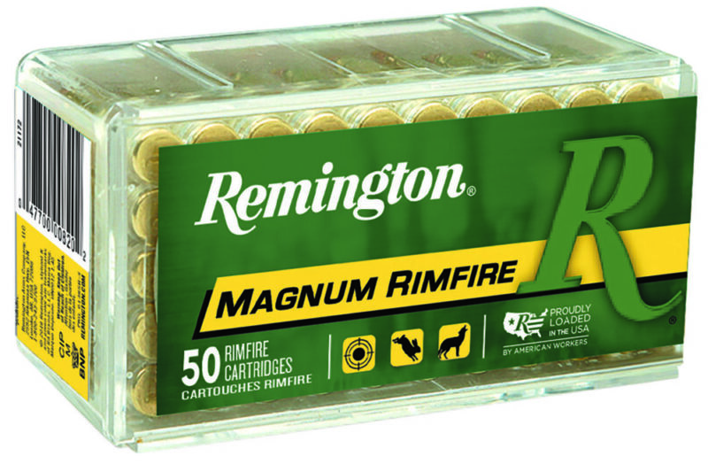 Remington Magnum Rimfire Hunting 22 WMR 40 gr Pointed Soft Point 50 rd