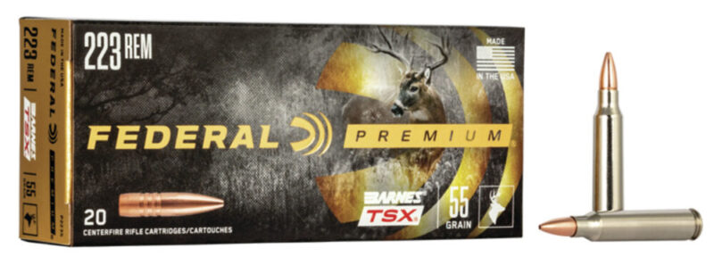 Federal Premium Hunting 223 Rem 55 gr Barnes TSX 20 rd