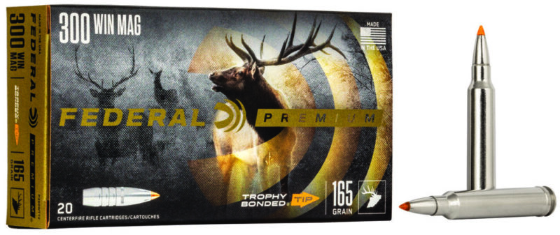 Federal Premium Hunting 300 Win Mag 165 gr Trophy Bonded Tip 20 rd