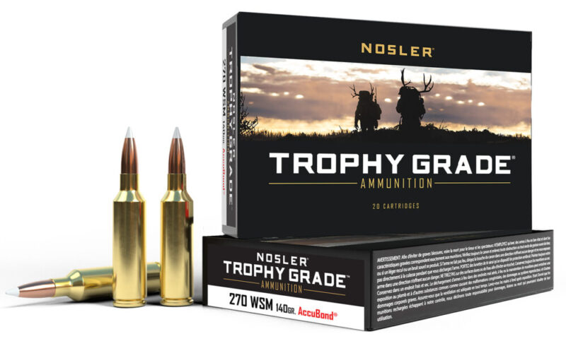 Nosler Trophy Grade Hunting 270 WSM 140 gr Nosler AccuBond 20 rd
