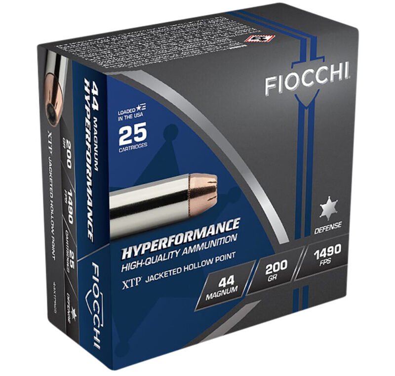Fiocchi Ammunition Hyperformance Defense 44 Rem Mag 200 gr Hornady XTP Hollow Point 25 rd