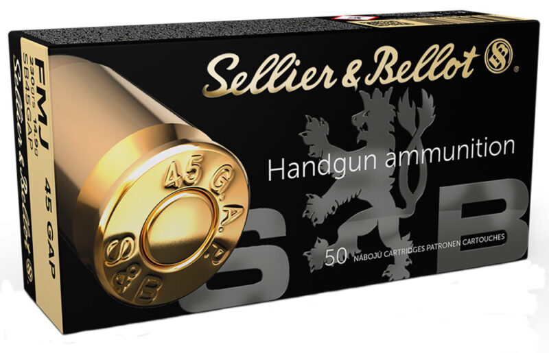 Sellier & Bellot Handgun Target 45 GAP 230 gr Full Metal Jacket 50 rd