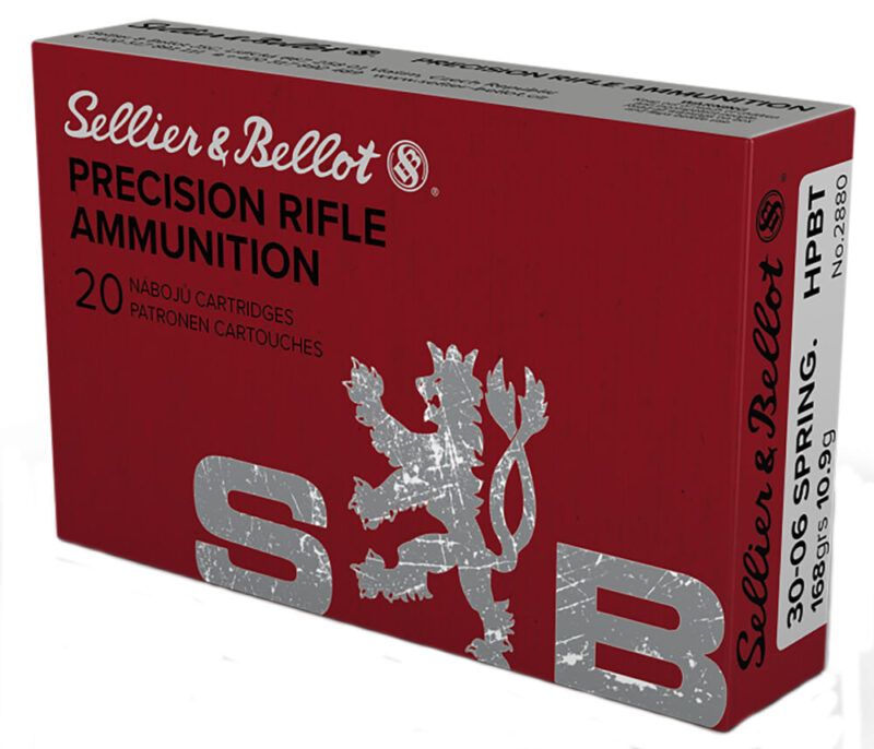 Sellier & Bellot Rifle Hollow Point Boat Tail 30-06 Springfield 168 gr 20 rd