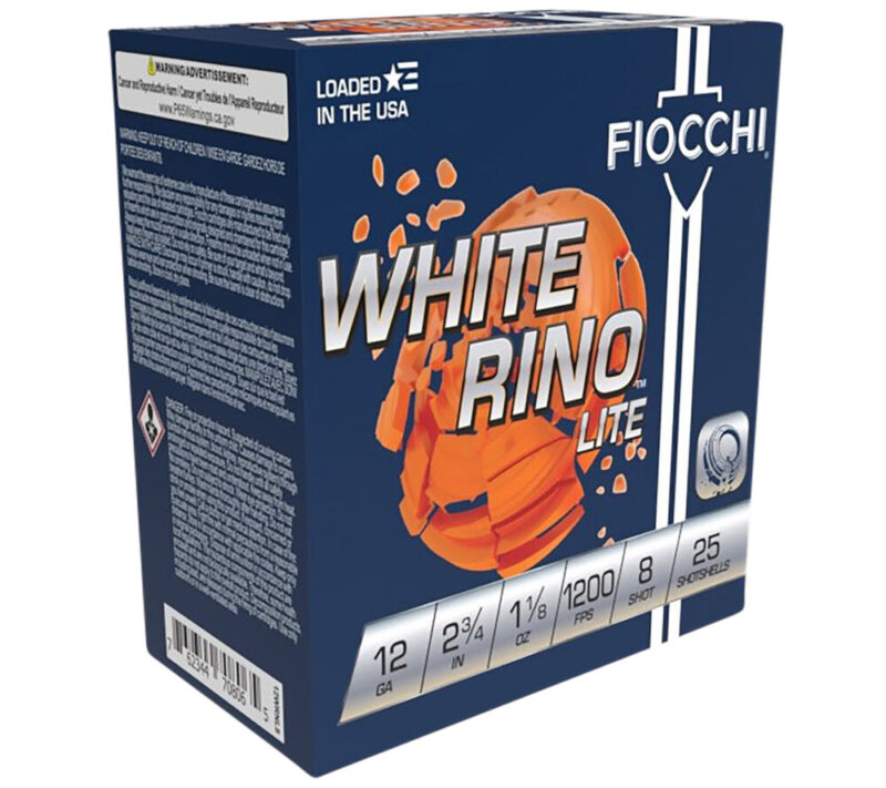 Fiocchi Ammunition Exacta Target White Rino Lite 12 Gauge Lead 25 rd