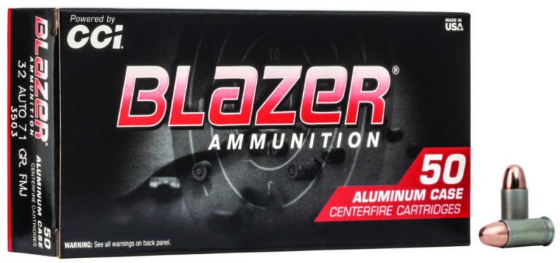 Cci Blazer Handgun 32 ACP 71 gr Total Metal Jacket 50 rd