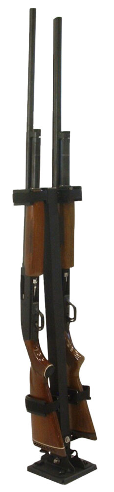Rugged Gear Floor Mount Gun Rack Removable Black