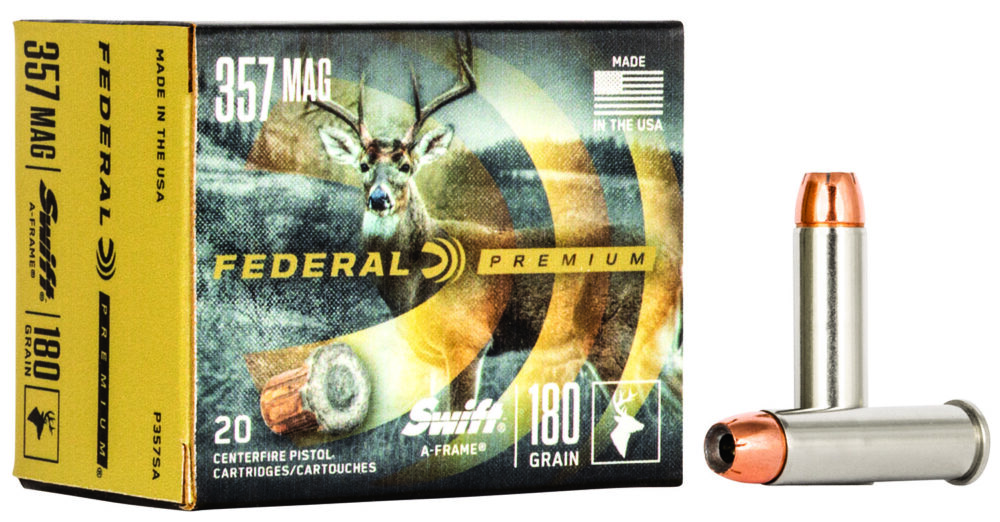 Federal Premium Hunting 357 Mag 180 gr Swift A Frame 20 rd