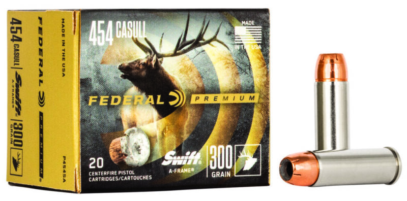 Federal Premium Hunting 454 Casull 300 gr Swift A Frame 20 rd