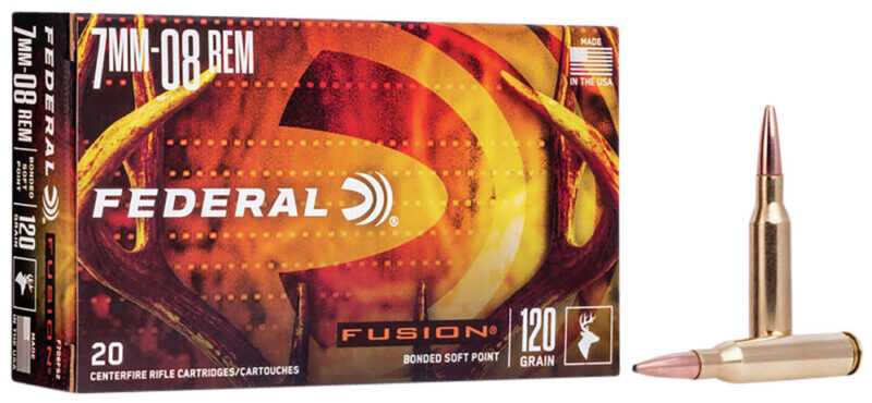 Federal Fusion Hunting 7mm-08 Rem 120 gr Bonded Soft Point 20 rd