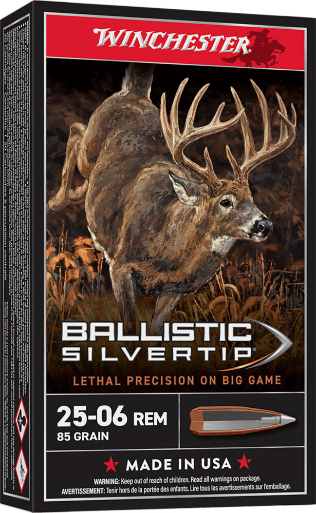 Winchester Ballistic Silvertip Hunting 25-06 Rem 85 gr Fragmenting Polymer Tip 20 rd