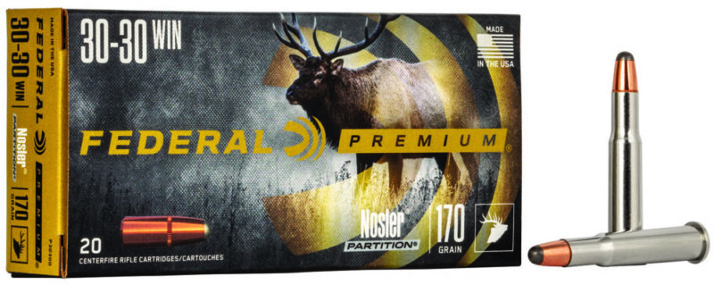 Federal Premium Hunting 30-30 Win 170 gr Nosler Partition 20 rd